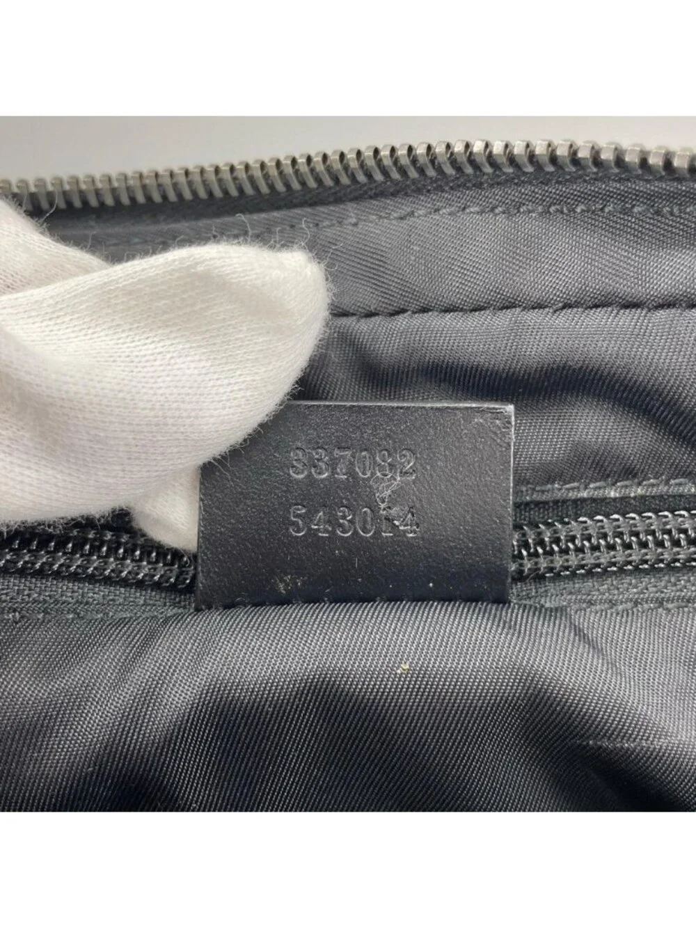 Gucci Clutch GG Supreme Black Silver